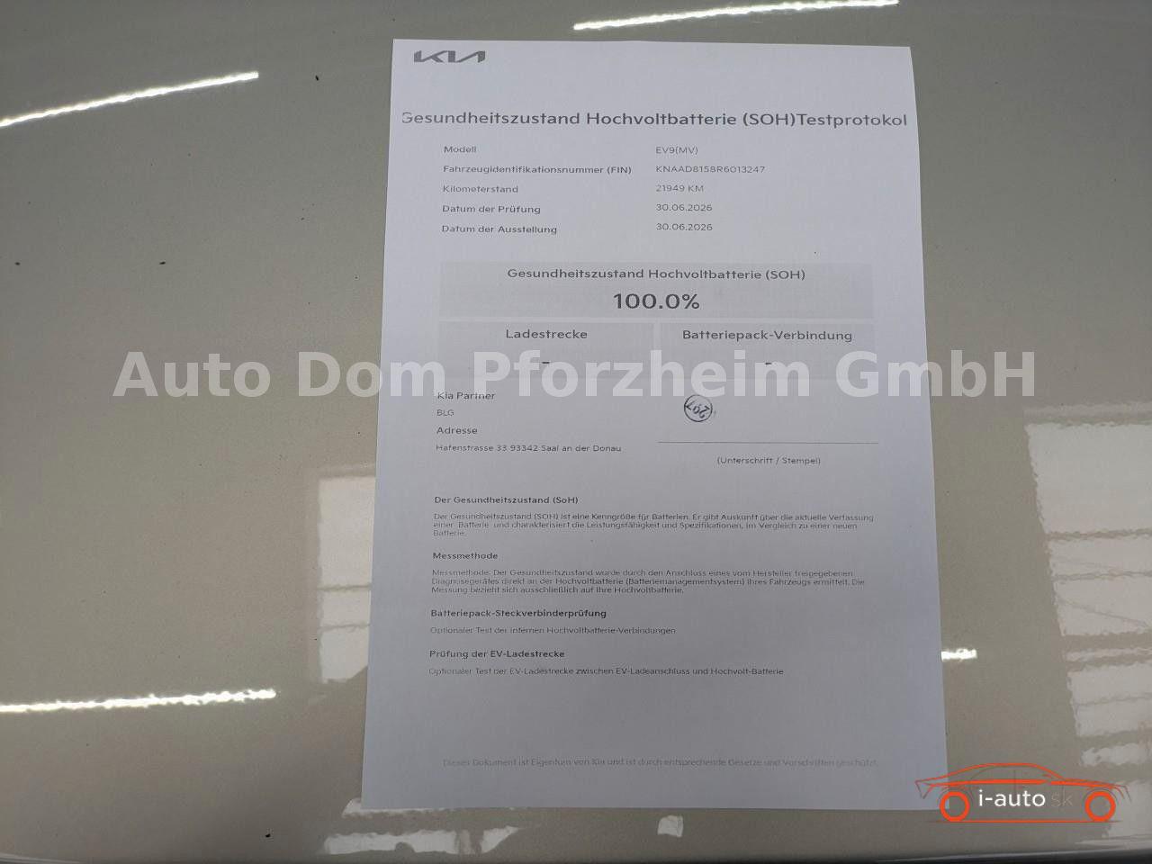 Kia EV9 4WD  Earth Drive/Comfort 283KW za 62500€